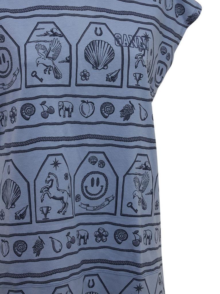 商品Ganni|Printed Cotton Jersey Sweatshirt Vest,价格¥345,第5张图片详细描述