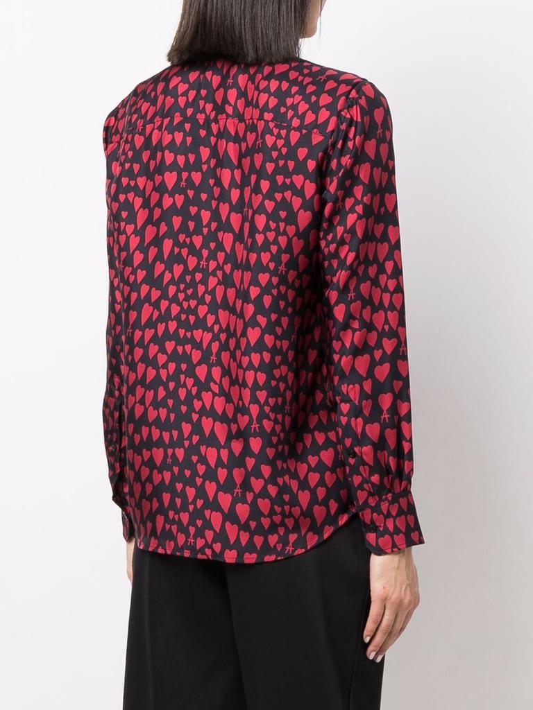 AMI PARIS - Printed Silk Shirt商品第5张图片规格展示