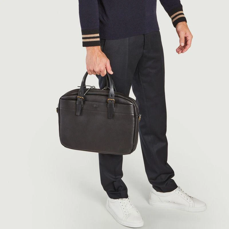 商品Bleu de Chauffe|Folder Bag Black Black BLEU DE CHAUFFE,价格¥3703,第4张图片详细描述