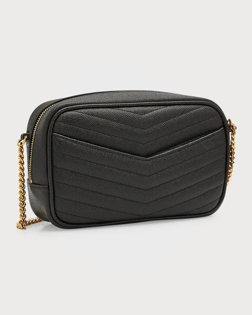 Lou Mini Camera Bag in Grained Quilted Leather with Tassel and Gold Hardware 商品