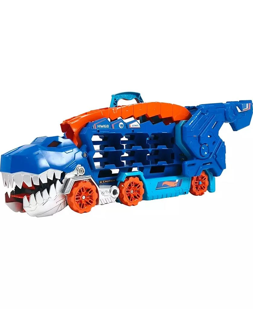 商品Hot Wheels|City Ultimate Hauler, Transforms Into A T-Rex with Race Track, Stores 20 Plus Cars,价格¥539,第1张图片