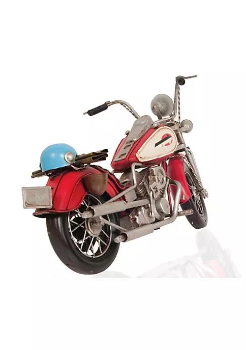 Classic Decorative Red Harley-Davidson Motorcycle Metal Handmade商品第5张图片规格展示