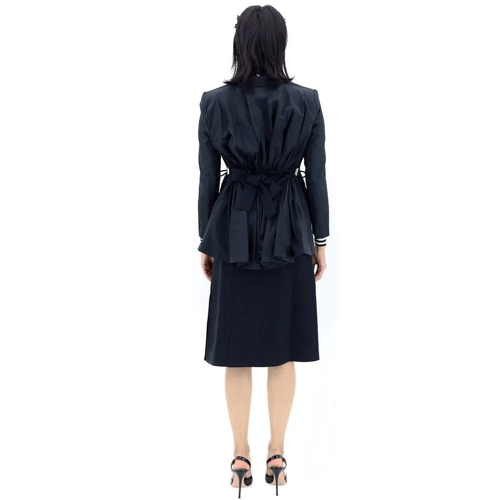 商品Burberry|Black Wool And Taffeta Cut-out Back Tuxedo Jacket,价格¥4199,第3张图片详细描述