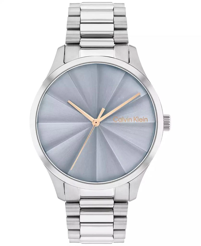 商品Calvin Klein|Unisex 3-Hand Silver-Tone Stainless Steel Bracelet Watch 35mm,价格¥1273,第1张图片