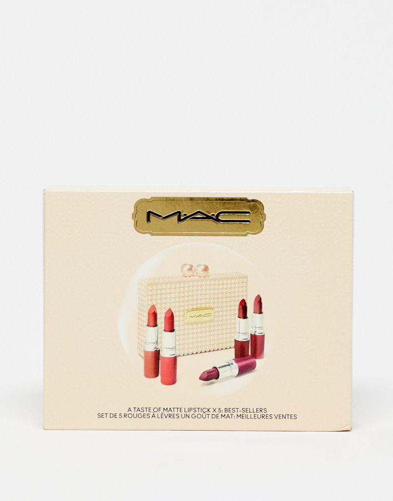 MAC A Taste Of Matte Lipstick 5 Piece Gift Set (save 40%)商品第1张图片规格展示