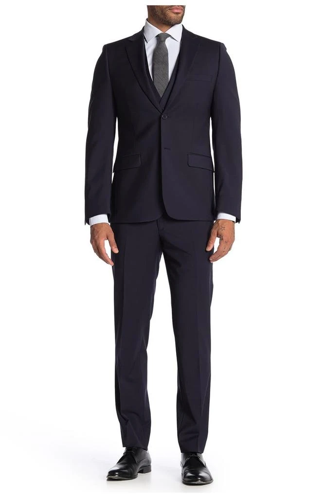 商品Calvin Klein|Plain Navy Skinny Fit Suit Separate Pants,价格¥676,第3张图片详细描述