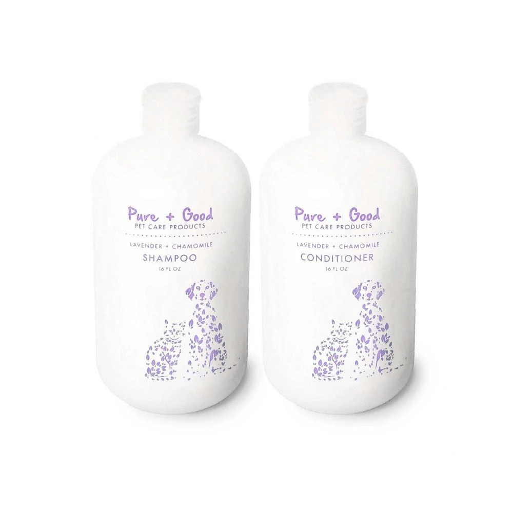 商品Pure + Good|Pet Lavender + Chamomile Shampoo  Conditioner Set,价格¥209,第1张图片