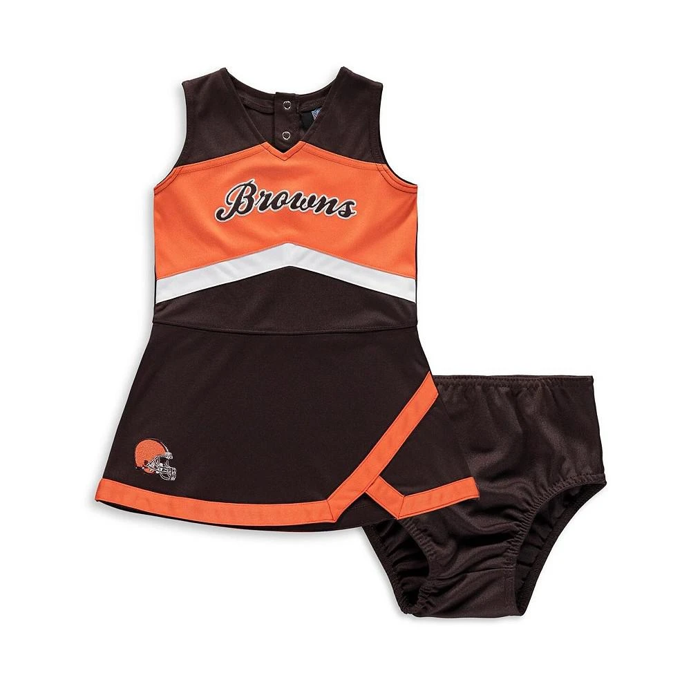 商品Outerstuff|Toddler Girls Brown Cleveland Browns Cheer Captain Jumper Dress,价格¥254,第1张图片