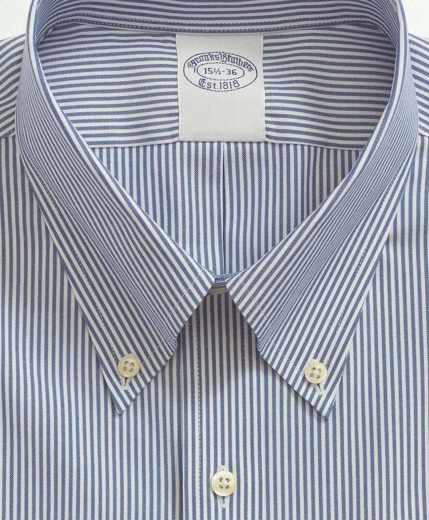 商品Brooks Brothers|Stretch Supima® Cotton Non-Iron Pinpoint Oxford Button-Down Collar, Candy Stripe Dress Shirt,价格¥975,第3张图片详细描述