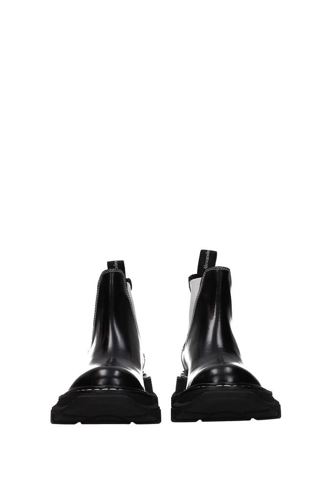 商品Alexander McQueen|Ankle boots Leather Black White,价格¥2407,第3张图片详细描述