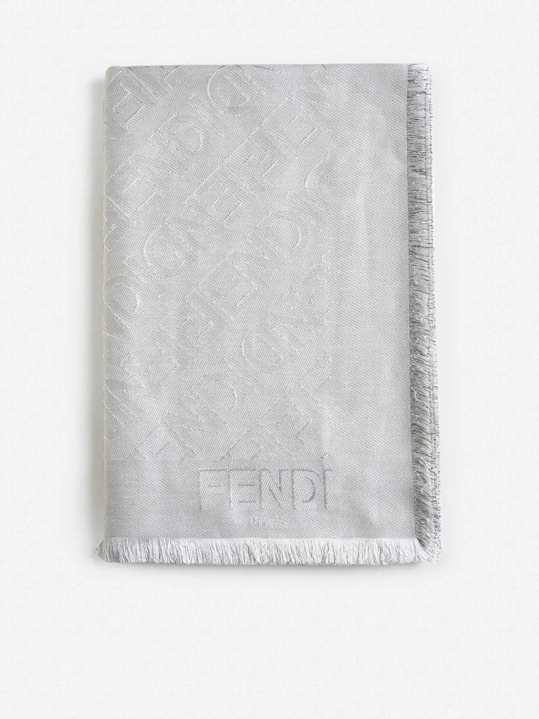 商品Fendi|Fendi Mirror lame’ wool and silk shawl,价格¥5706,第1张图片