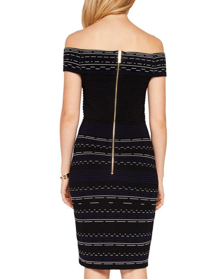 商品Ted Baker London|Diraz Off-the-Shoulder Ribbed Knit Dress,价格¥985,第4张图片详细描述