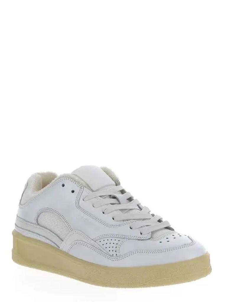 Jil Sander Women's Basket Low White Leather Sneakers商品第2张图片规格展示