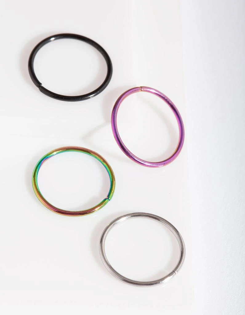 商品Lovisa|Mixed Metal Nose Ring 4 Pack,价格¥145,第1张图片