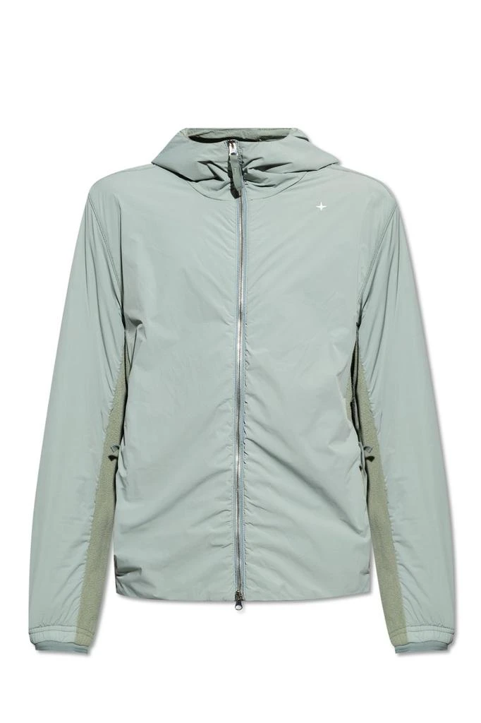 商品Stone Island|Stone Island Panelled Zip-Up Hooded Jacket,价格¥2619,第1张图片