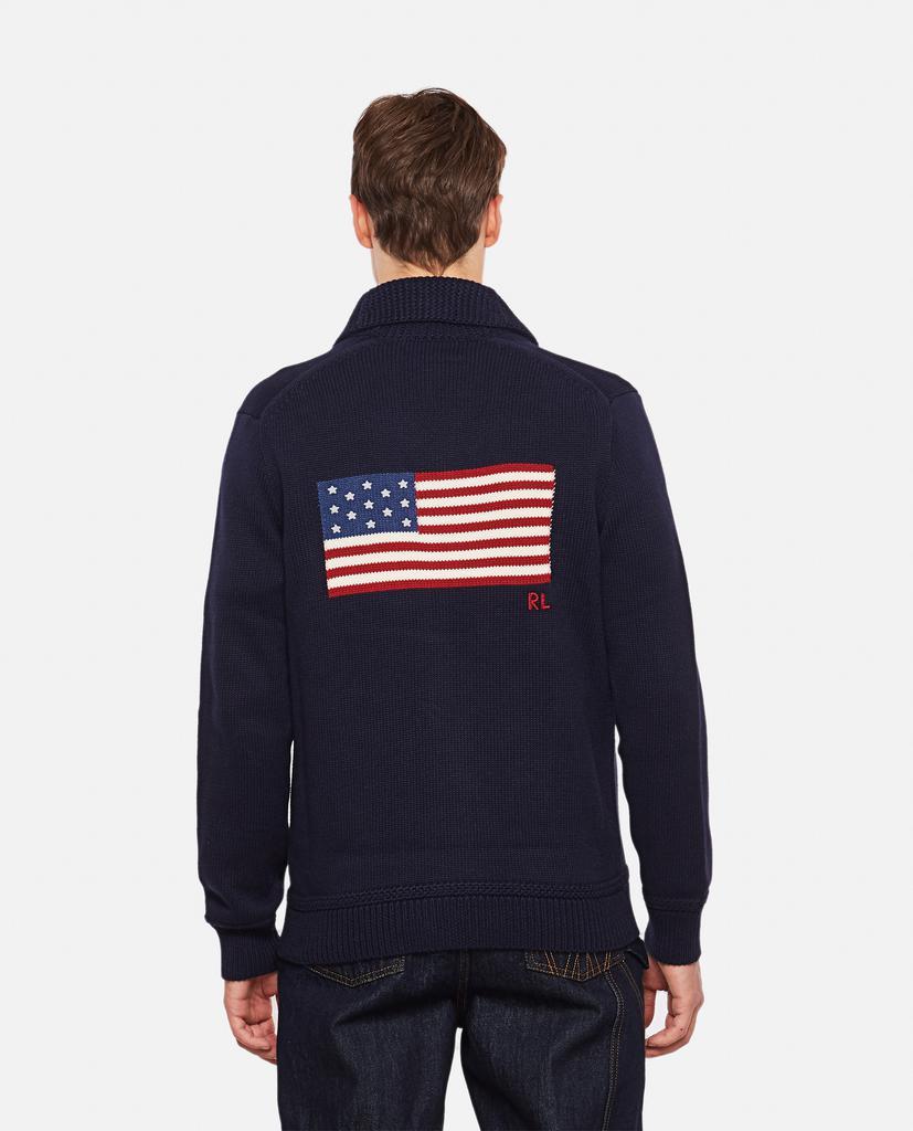 商品Ralph Lauren|COTTON AMERICAN FLAG CARDIGAN,价格¥2206,第5张图片详细描述