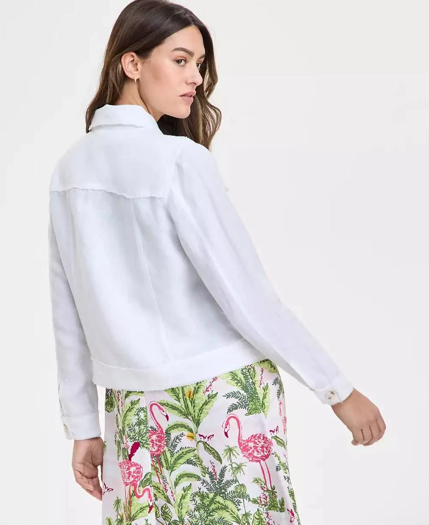 商品Charter Club|Women's 100% Linen Jacket, Created for Macy's,价格¥425,第4张图片详细描述