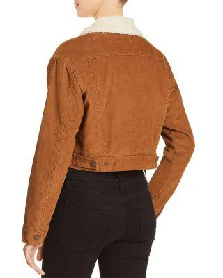 商品Levi's|Corduroy Cropped Trucker Jacket - 100% Exclusive 女士短款夹克,价格¥343,第2张图片详细描述