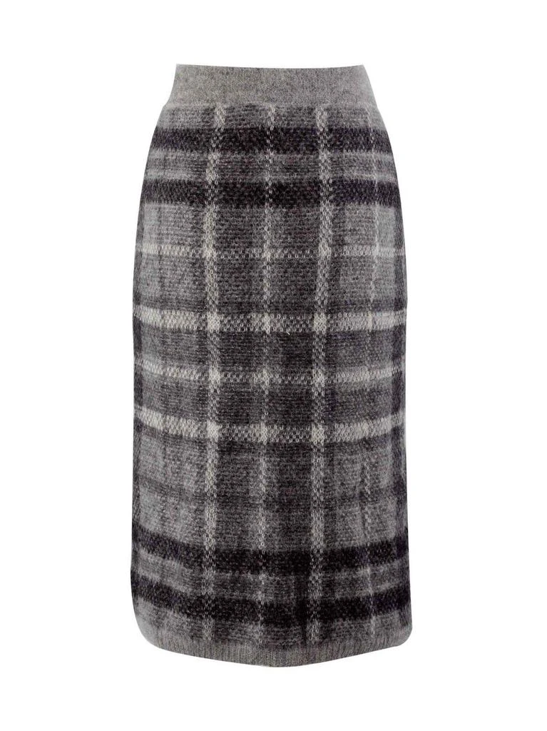 商品Max Mara|Max Mara Studio Checked Knitted Pencil Skirt,价格¥1967,第2张图片详细描述