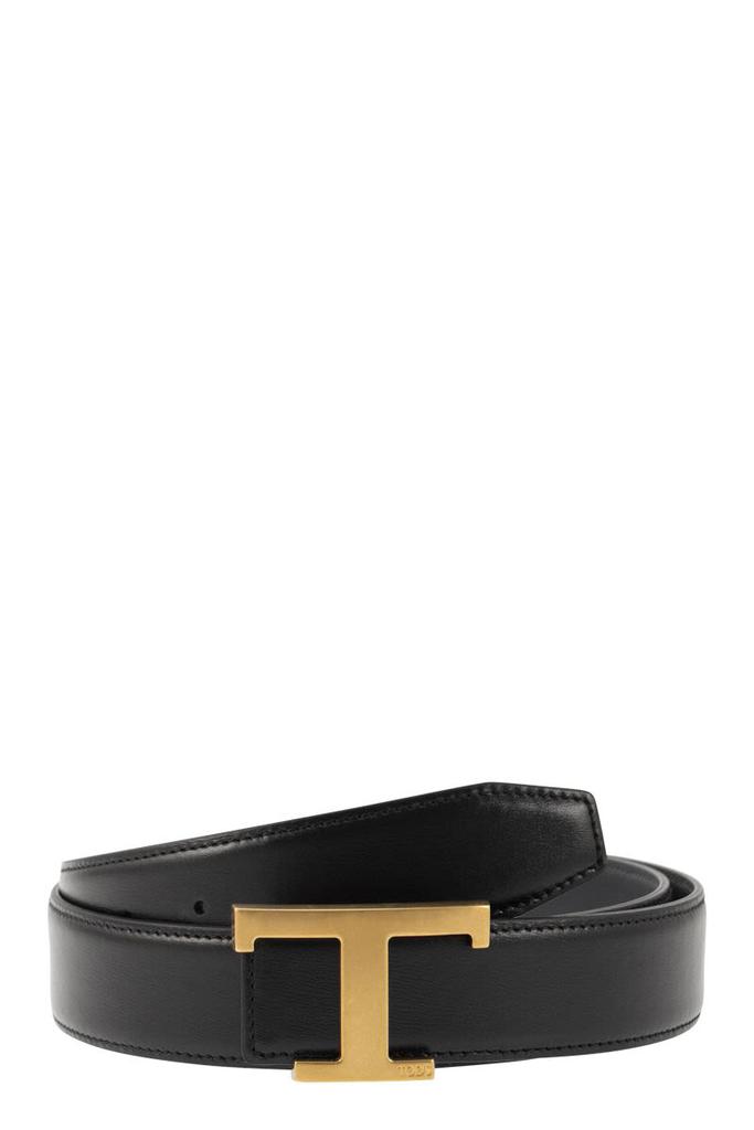 TOD'S Timeless Reversible T Leather Belt商品第1张图片规格展示