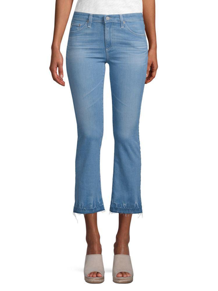 商品AG Jeans|Slim-Fit High-Rise Cropped Jeans,价格¥232,第1张图片