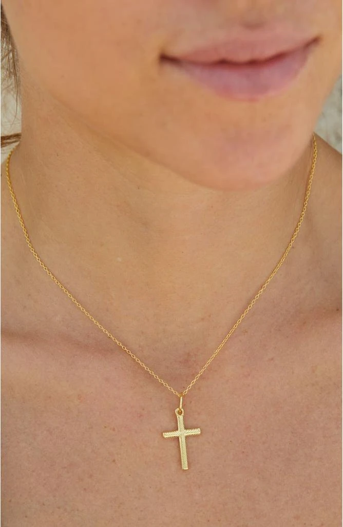 商品Savvy Cie Jewels|Cross Pendant Necklace,价格¥189,第3张图片详细描述