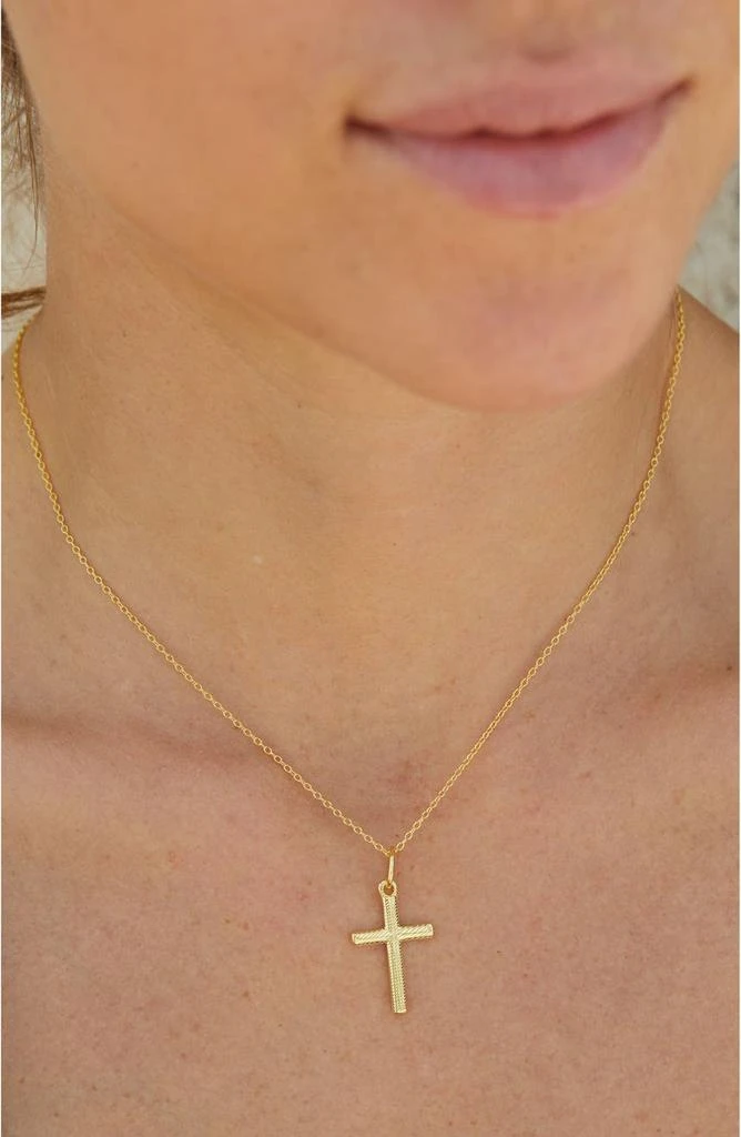 商品Savvy Cie Jewels|Cross Pendant Necklace,价格¥188,第3张图片详细描述