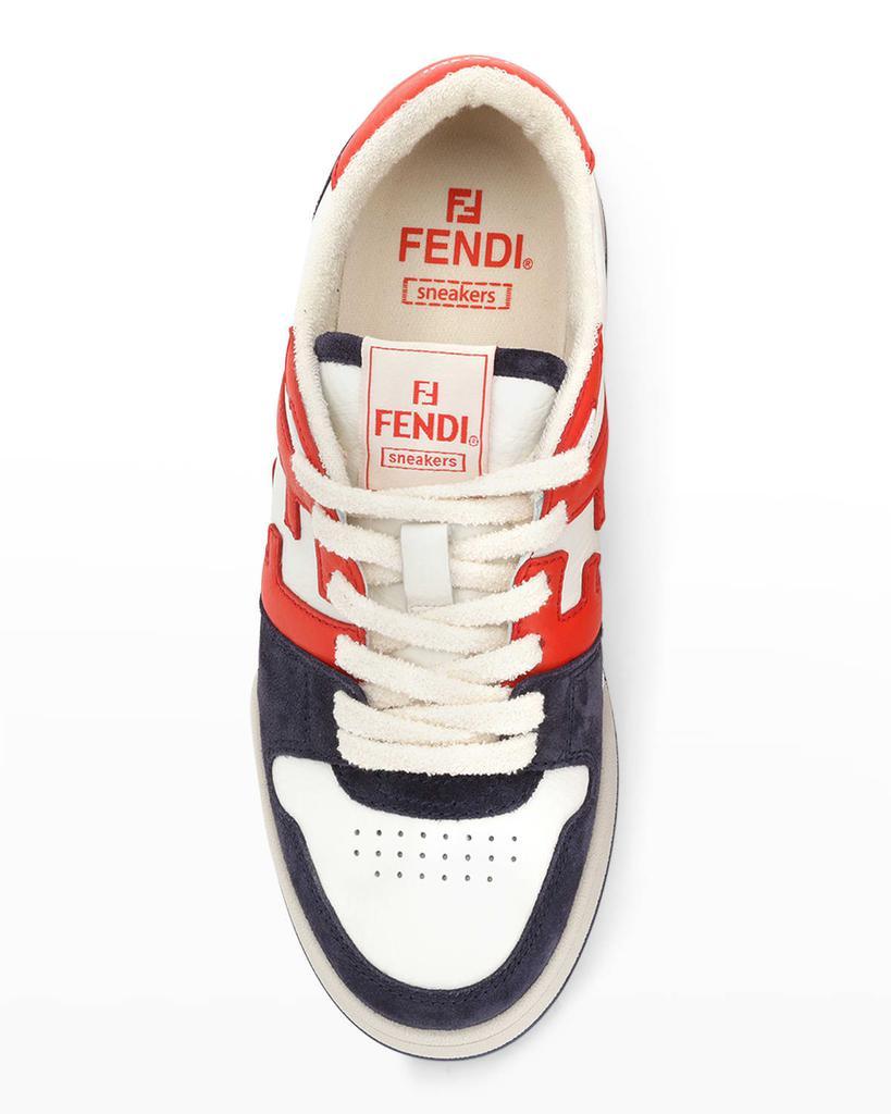 商品Fendi|FF Mixed Leather Low-Top Sneakers,价格¥6757,第7张图片详细描述