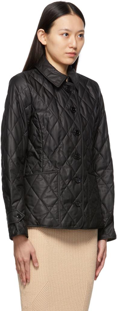 Black Quilted Fernleigh Jacket商品第2张图片规格展示