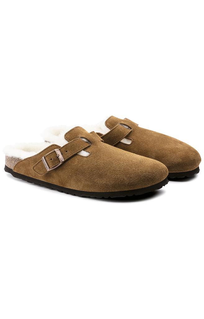 商品Birkenstock|(1001140) Boston Shearling Sandals - Mink,价格¥1260,第1张图片