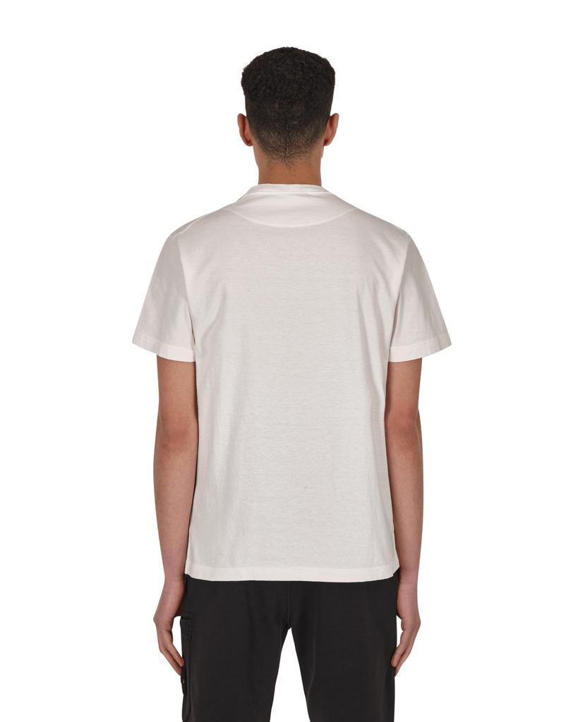 商品Stone Island|Garment Dyed 'FISSATO' Treatment Logo T-Shirt White,价格¥628,第5张图片详细描述