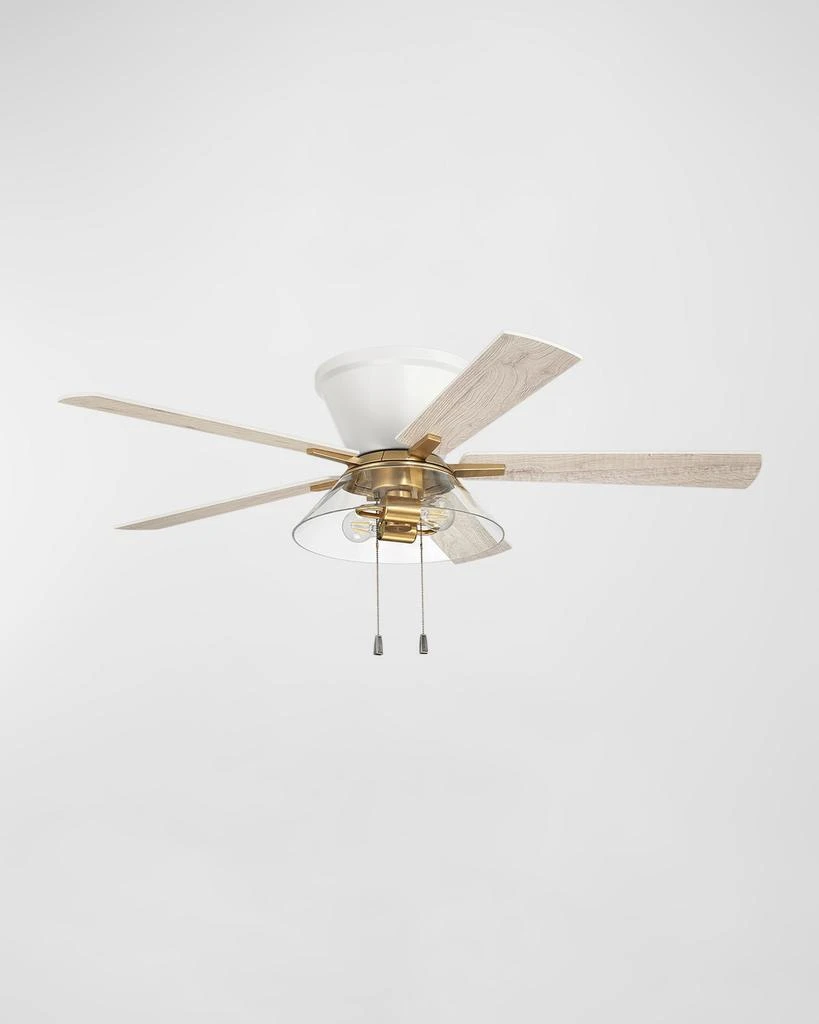 商品Insight 52" Flush Mount Ceiling Fan with LED Light Kit,价格¥2303,第1张图片