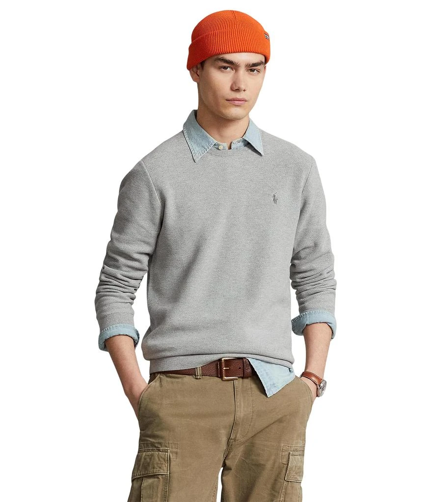 商品Ralph Lauren|Textured Cotton Crew Neck Sweater,价格¥568,第1张图片