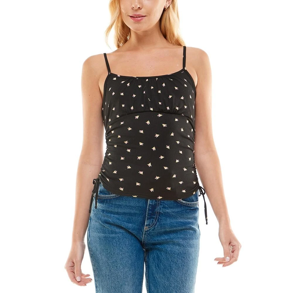 商品Ultra Flirt|Juniors' Emma Printed Ruched Tank Top,价格¥30,第1张图片