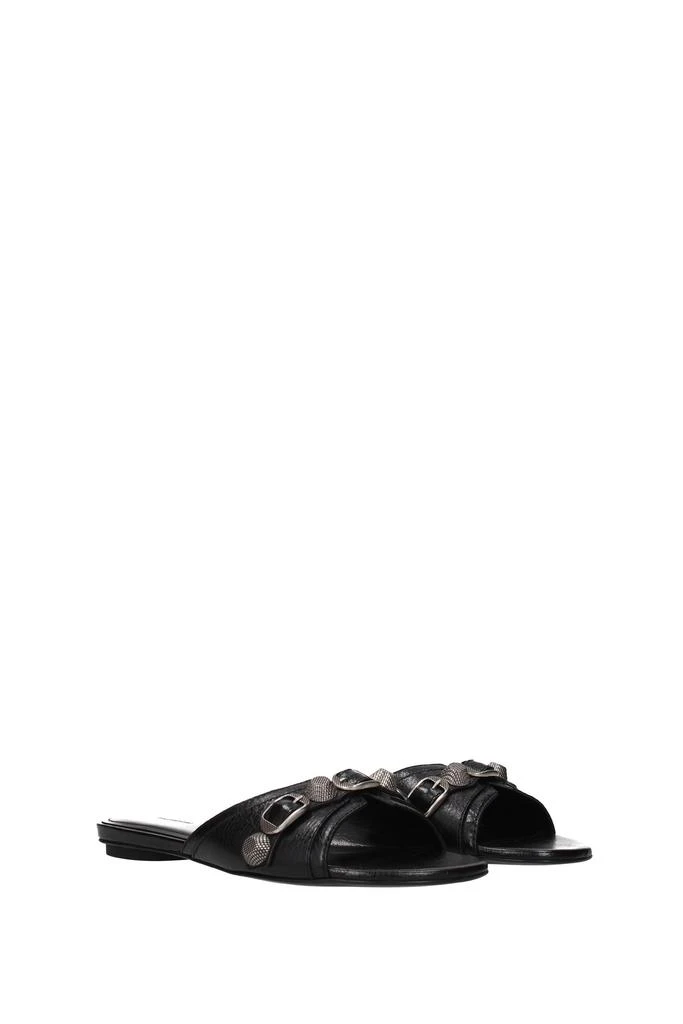 商品Balenciaga|Slippers and clogs Leather Black,价格¥3823,第2张图片详细描述