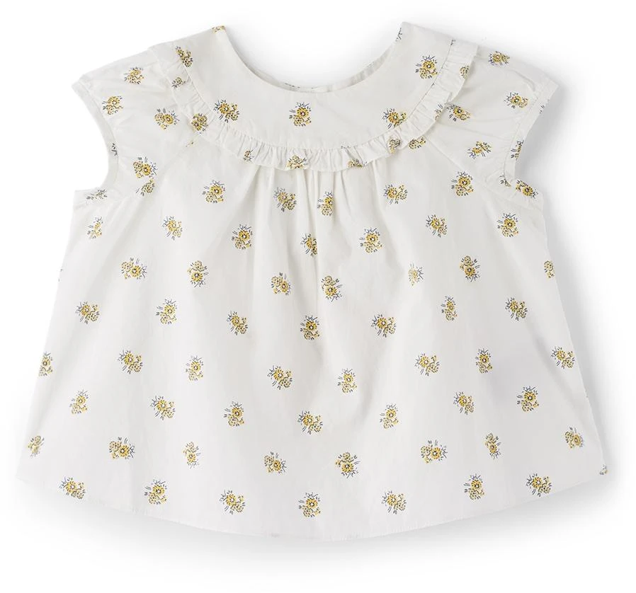 商品Bonpoint|Baby White Cotton Printed T-Shirt,价格¥262,第1张图片