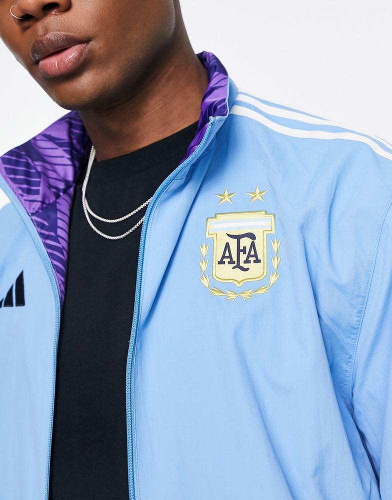 adidas Football Argentina World Cup 2022 Anthem jacket in blue商品第2张图片规格展示