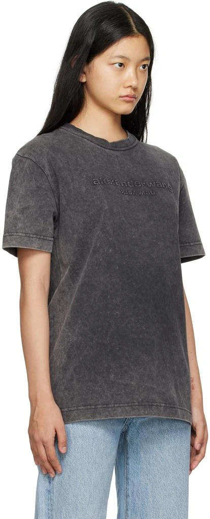 商品Alexander Wang|Black Embossed T-Shirt,价格¥1313,第2张图片详细描述
