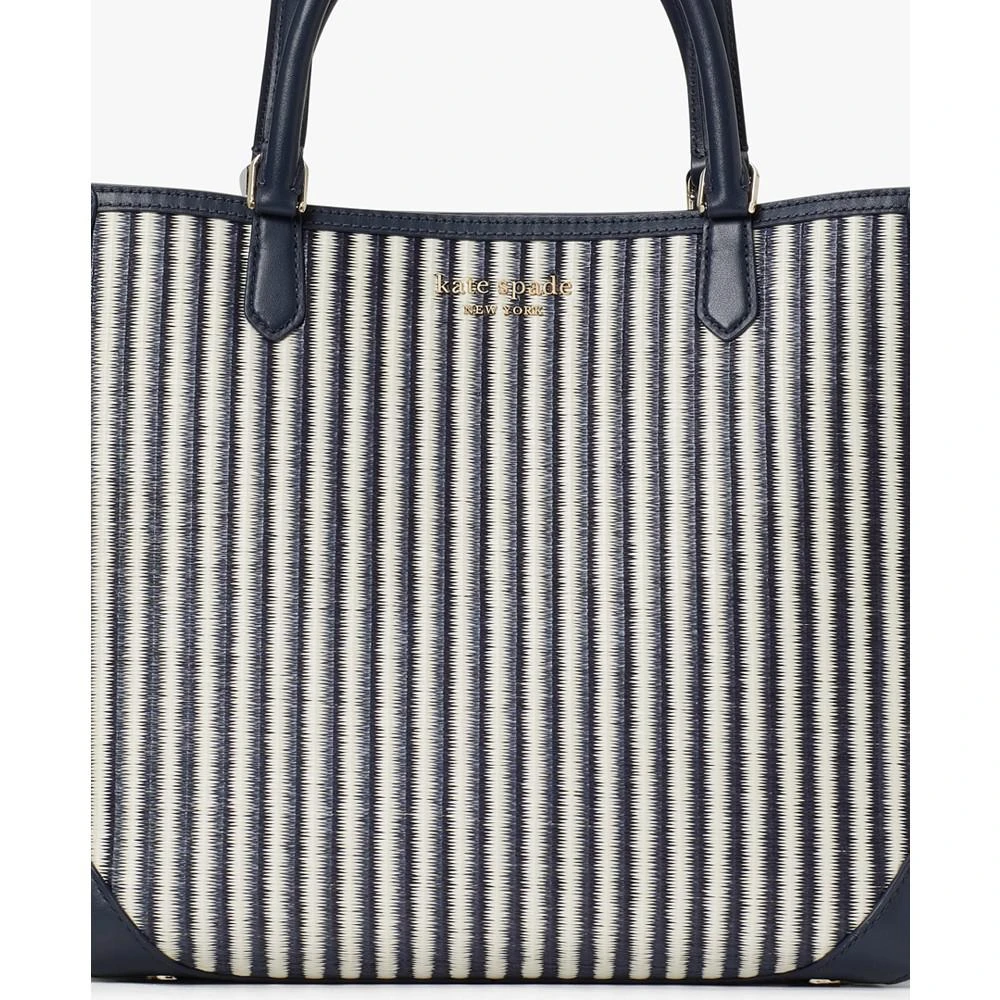 Buddie Striped Straw Small Tote 商品