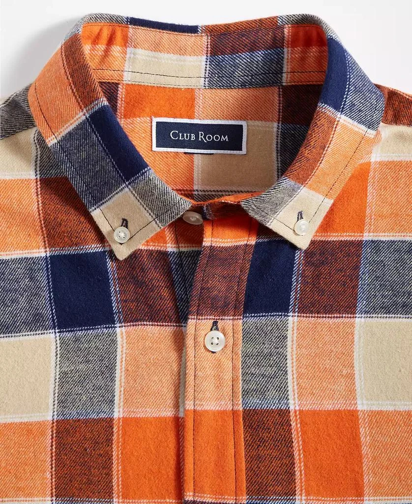 商品Club Room|Men's Regular-Fit Plaid Flannel Shirt, Created for Macy's,价格¥113,第3张图片详细描述