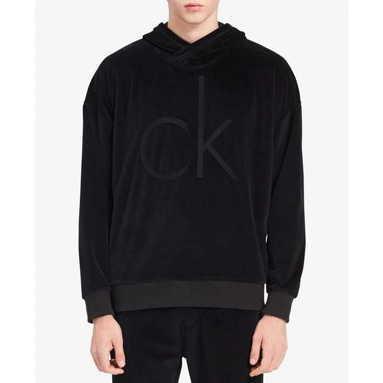 商品Calvin Klein|Men's Oversized Cocoon Velour Sweater,价格¥150,第1张图片