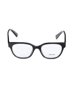 商品Miu Miu|52MM Square Eyeglasses,价格¥1201,第1张图片