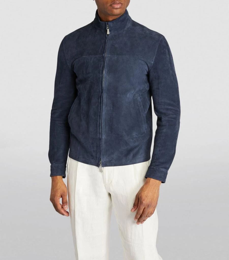 商品ELEVENTY|Suede Zip Jacket,价格¥37798,第3张图片详细描述