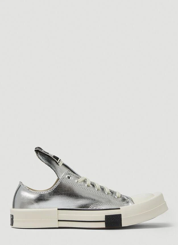 商品Rick Owens|男款 Rick Owens联名Converse Turbodrk Low 休闲鞋 银色,价格¥785,第1张图片