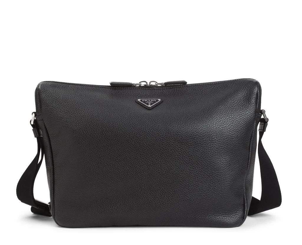 商品Prada|Prada Logo Plaque Zipped Shoulder Bag,价格¥19394,第1张图片