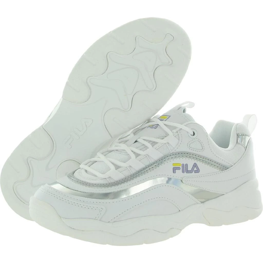 商品Fila|Fila Womens Ray LM Faux Leather Fitness Running Shoes,价格¥143,第2张图片详细描述