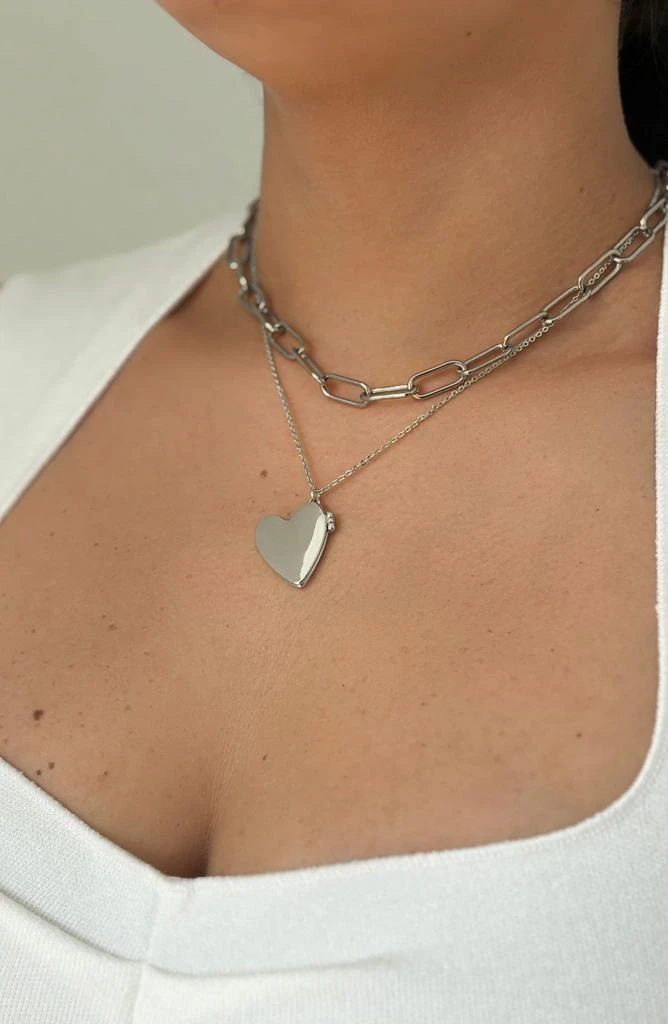 14K Gold Plated Heart Locket Pendant Necklace 商品
