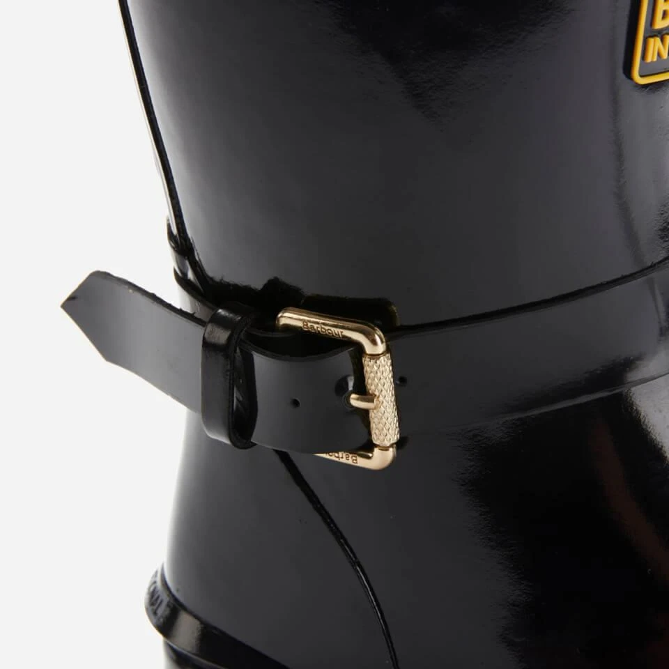 商品Barbour|BARBOUR INTERNATIONAL WOMEN'S MUGELLO BIKER WELLIES - BLACK,价格¥689,第4张图片详细描述