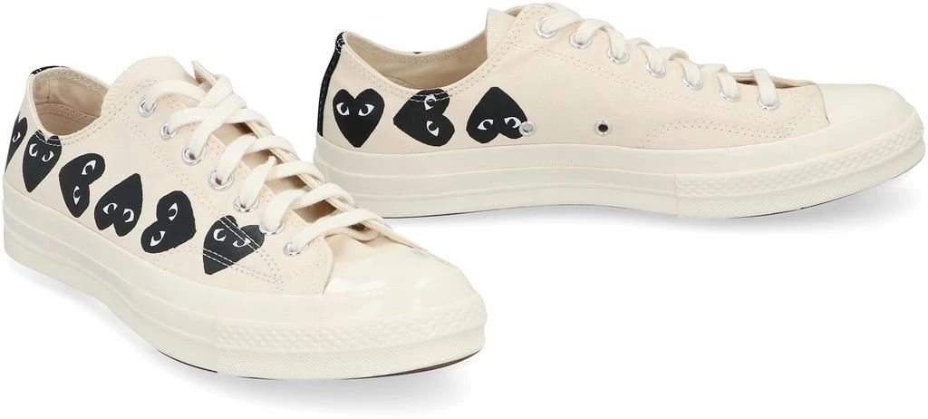 商品Comme des Garcons|CONVERSE X COMME DES GARÇONS PLAY - CHUCK 70 LOW-TOP SNEAKERS,价格¥1237,第3张图片详细描述