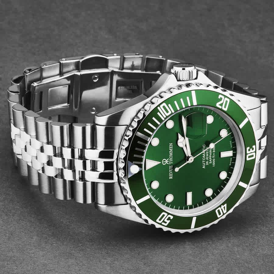 Revue Thommen Diver Automatic Green Dial Mens Watch 17571.2229商品第2张图片规格展示